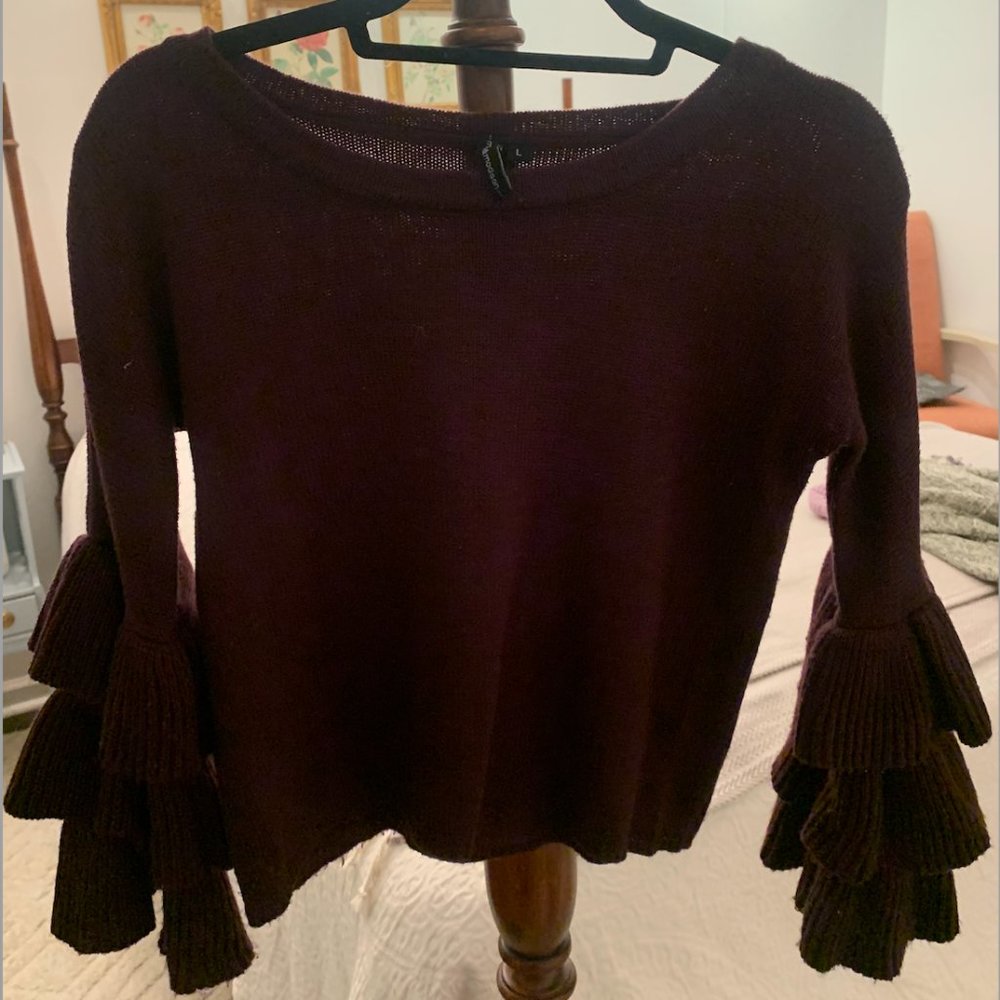 Flutter Sleeve Sweater